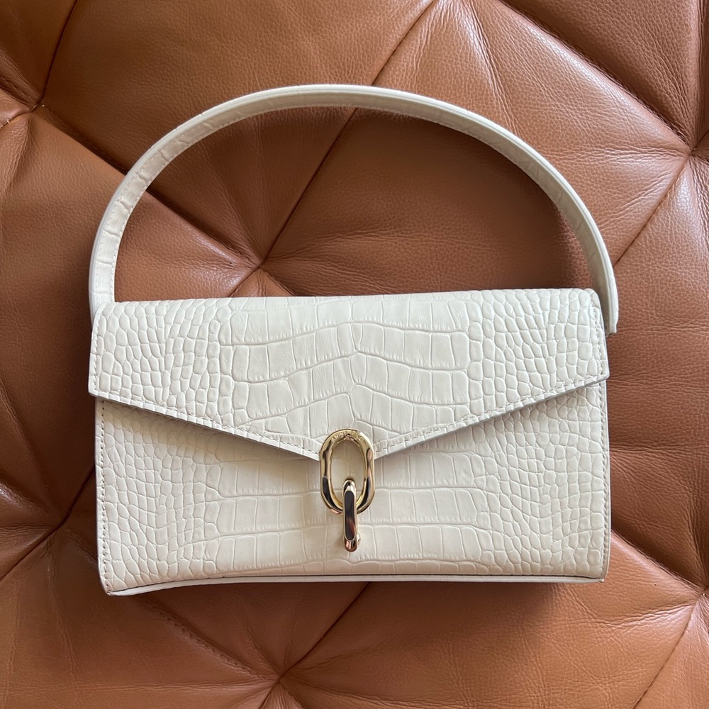 Anine Bing Colette Bag Oyster Embossed